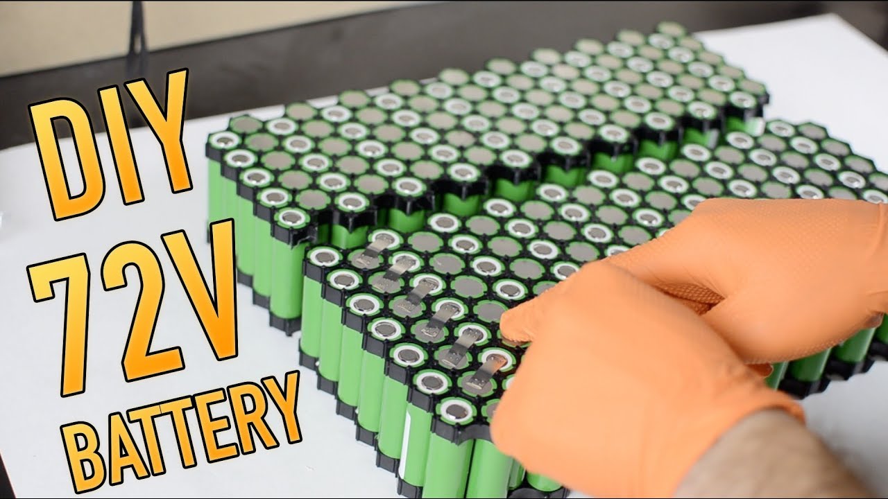 DIY electric motorcycle 72V battery build (DIY E-moto Part 3)