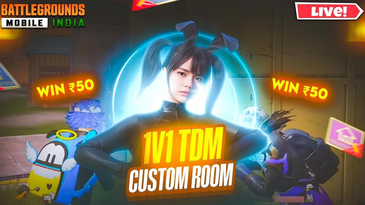 🛑LIVE : 1v1 TDM CUSTOM ROOMS  | LIVE WITH MISHTI | #GIRLGAMER #BGMI #PUBG #iqooneo10