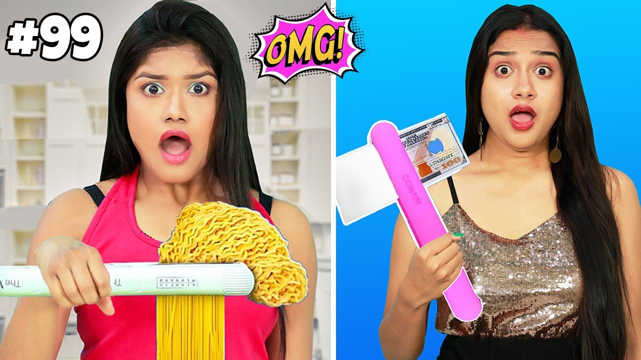 ২৪ ঘন্টায় ১০০ টা দুর্দান্ত LIFE HACKS Try করার Challenge | TRYING 100 LIFE HACKS IN 24 HOURS