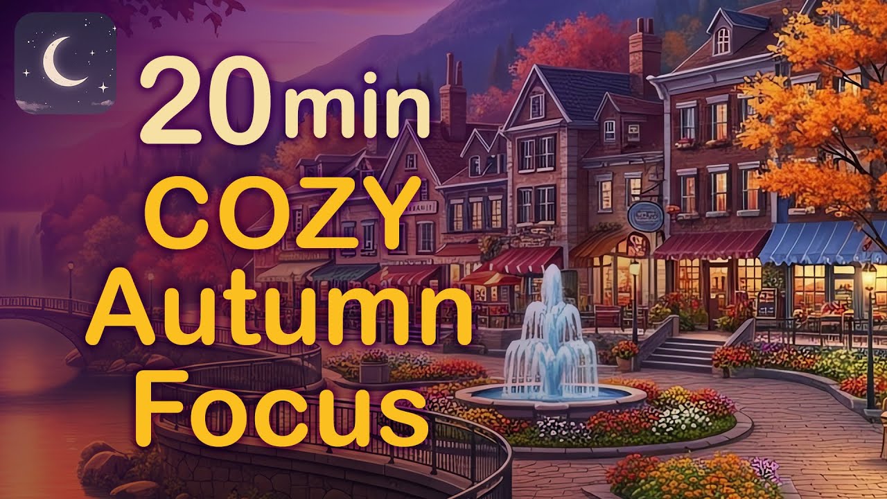 Autumn Lo-Fi Timer – 20 Min Cozy Village for Study & Focus