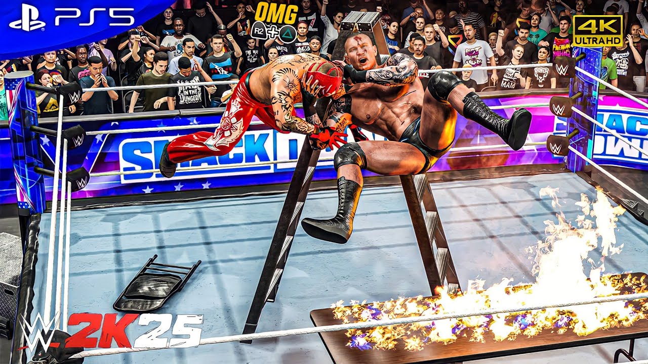WWE 2K25 - Randy Orton vs. Rey Mysterio | Epic TLC Match at SmackDown | PS5