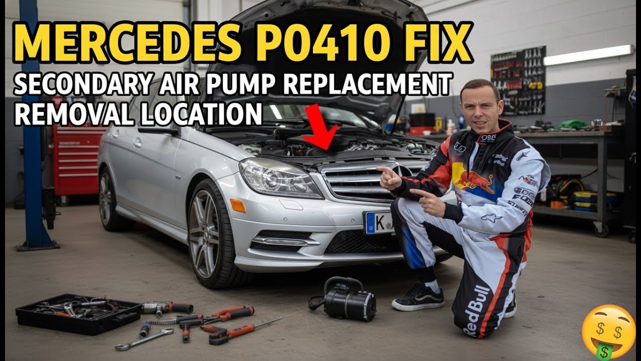 Устранение ошибки P0410 в Mercedes: место снятия и замены вторичного воздушного насоса (E, C, CLK...