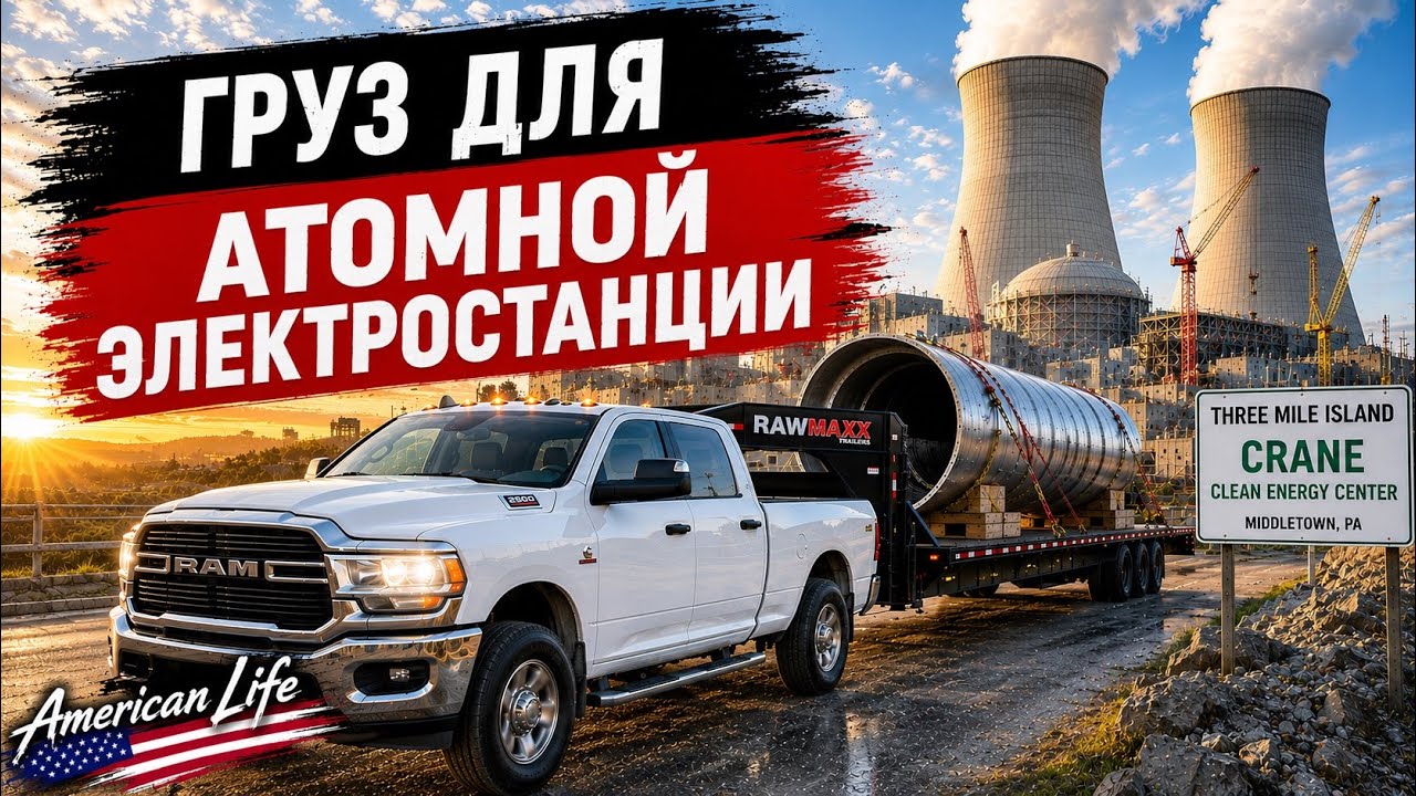 Груз для атомной электростанции | Работа на пикап-траке в США 