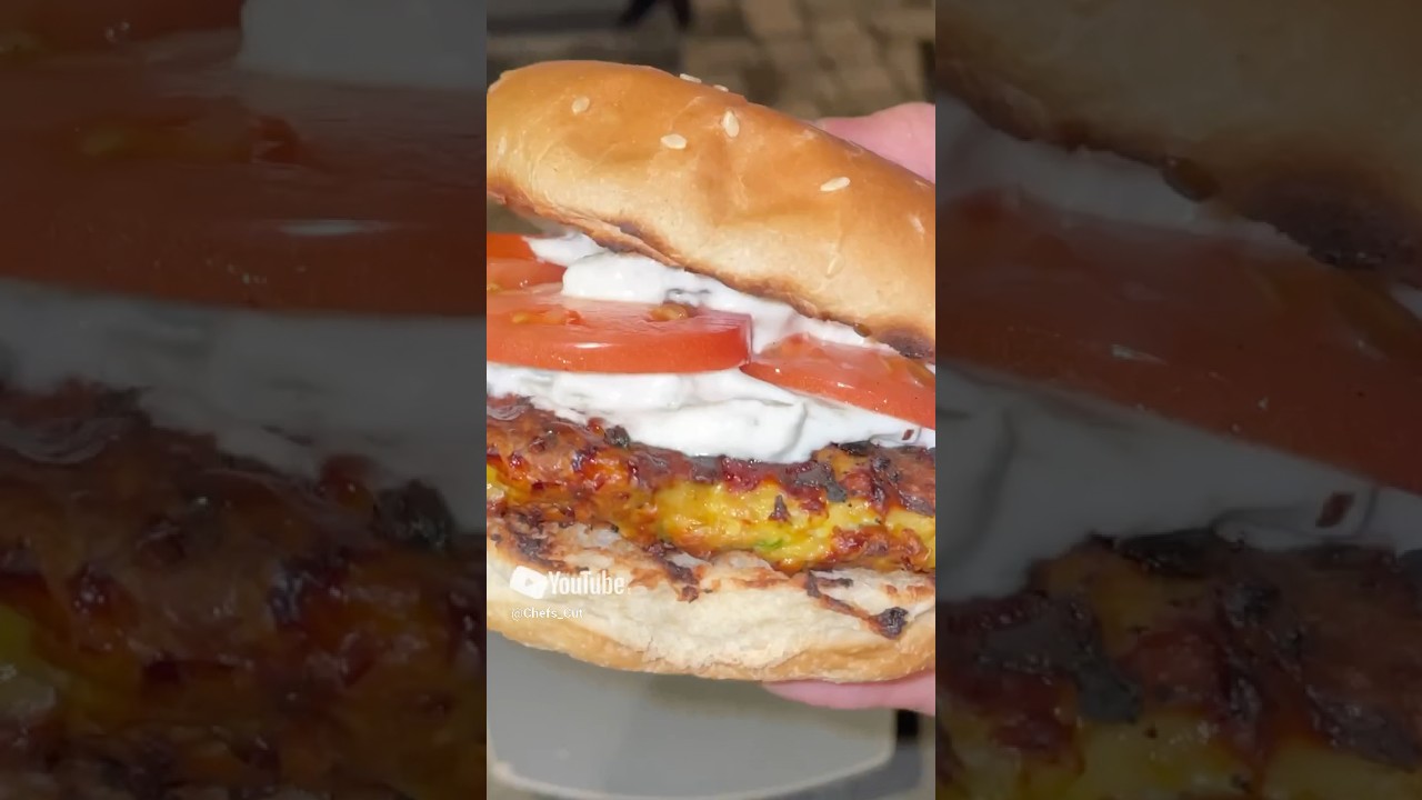 Greek Chicken Burger 🐓🍔 