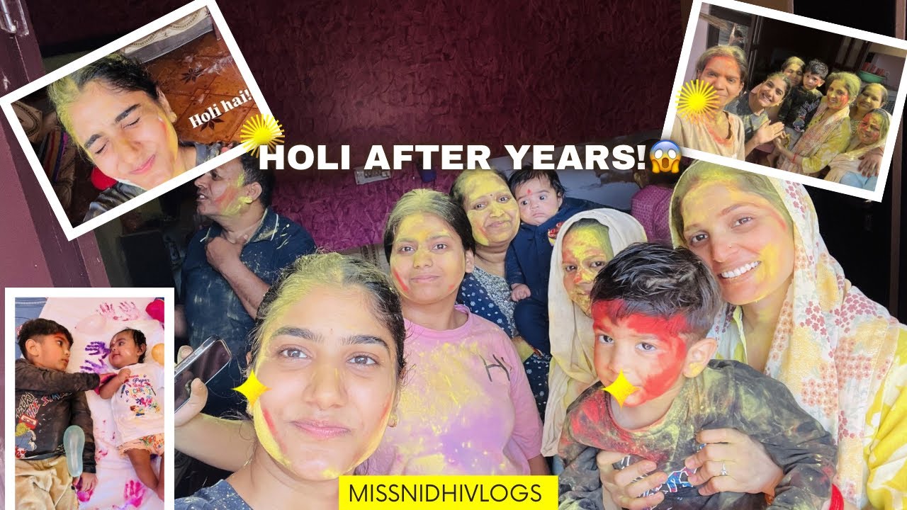 Celebrating Holi After Years | Holi Fun | Holi Vlog| Cousins together #holi #vlogger #creator 