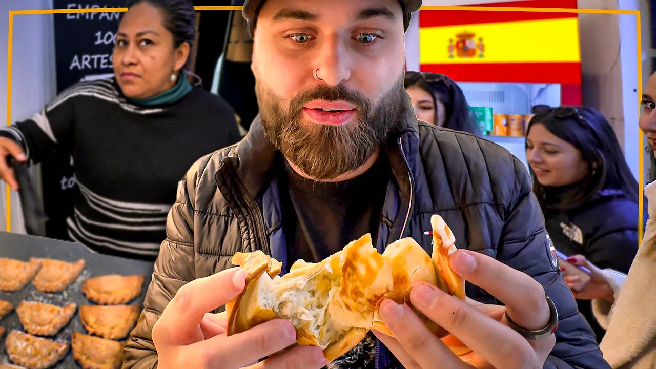 UM DIA INTEIRO PROVANDO COMIDAS DE RUA DA ESPANHA