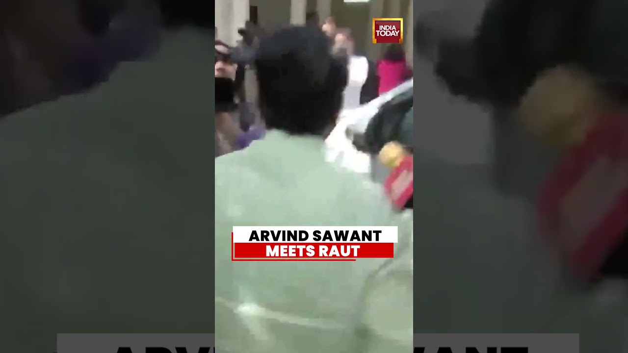 Shiv Sena UBT MP Arvind Sawant Arrives to Meet Sanjay Raut in Delhi