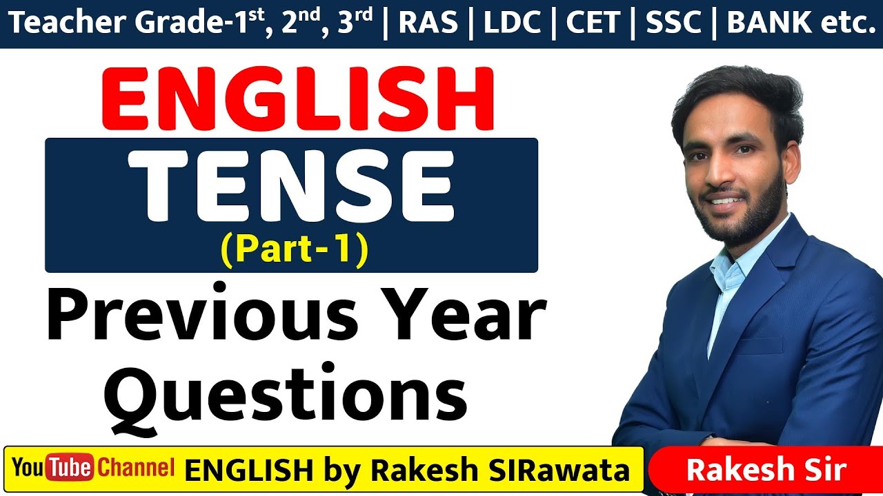 TENSE Previous Year Questions (Part-1) | By Rakesh SIRawata