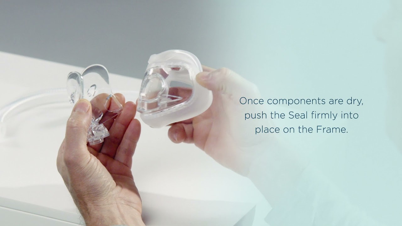 How to disassemble, clean and reassemble the  F&P Evora™ Full compact full-face mask