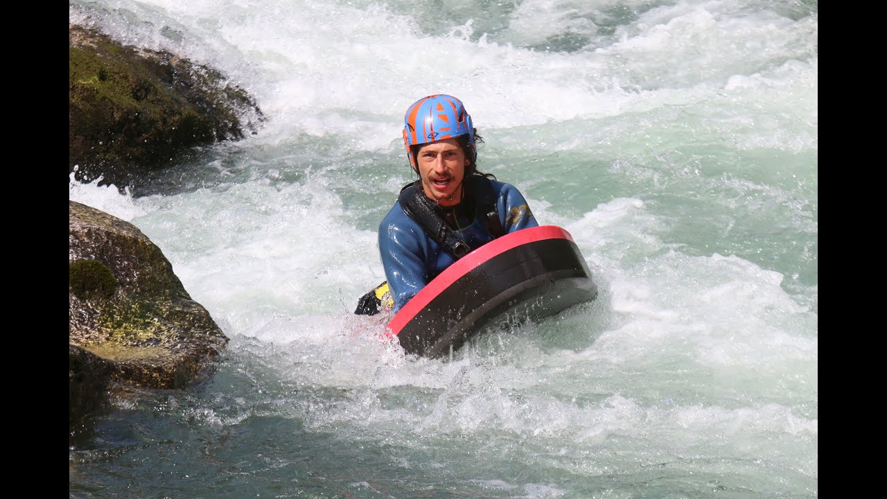 The ‪&lrm;adventure‬ of ‪&lrm;hydrospeed‬ in Val di Sole Trentino.