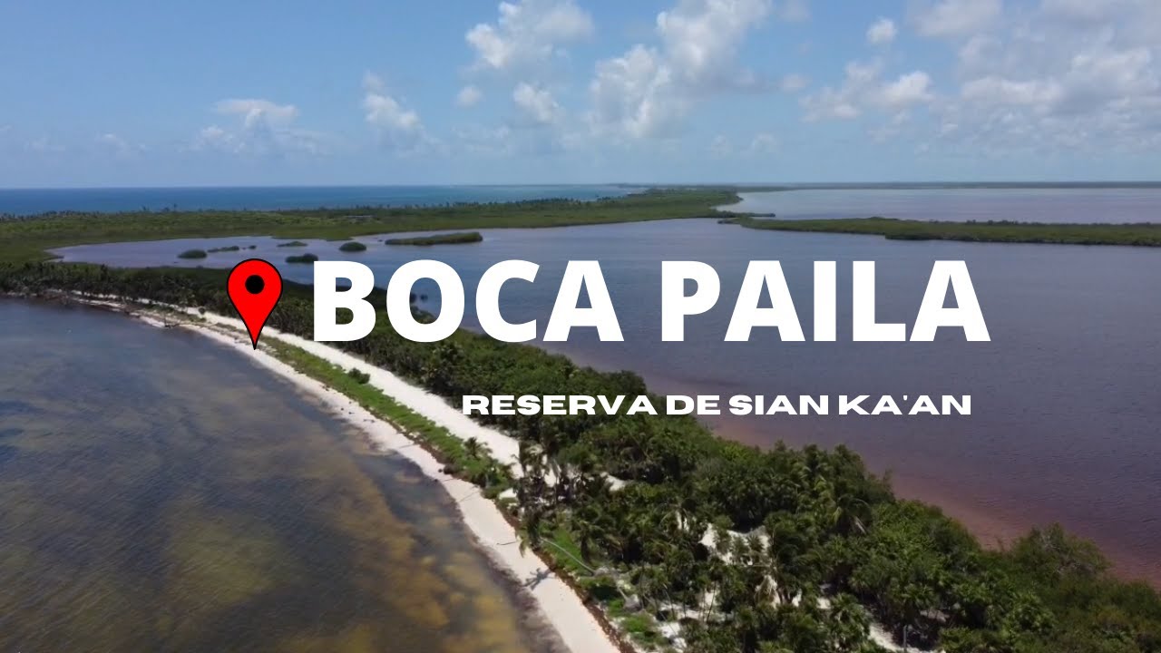 Boca Paila reserva de Sian Ka'an Tulum volando drone dji mini
