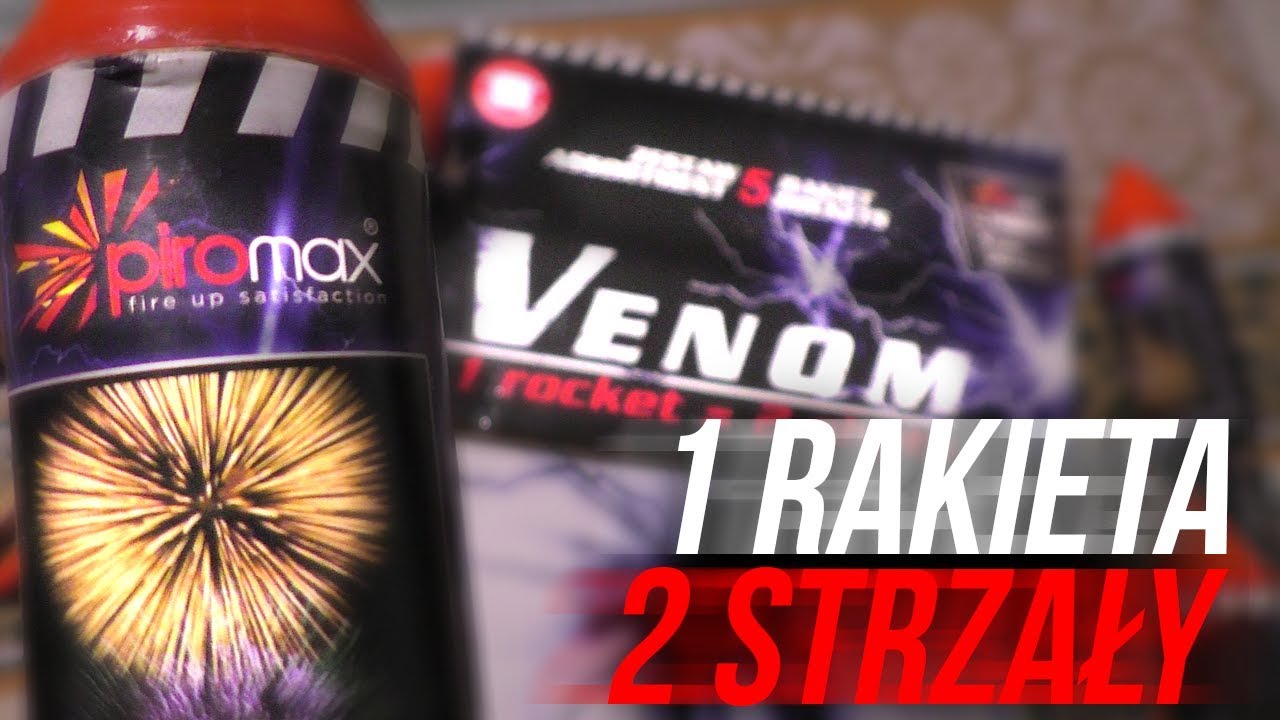 Zestaw Rakiet VENOM PXR220 - 1 RAKIETA 2 WYSTRZAŁY