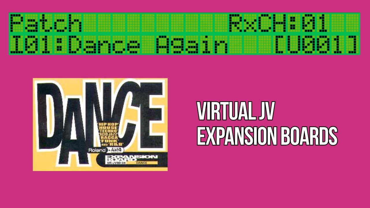 VIRTUAL JV - Dance Soundcard DEMO SR-JV80-06 Roland JV-880 Emulator
