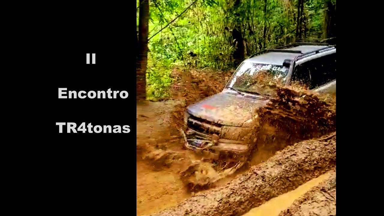 4 gerações da TR4 juntas na trilha! II Encontro das TR4tronas. Offroad lama atoleiro Pinin IO Pajero