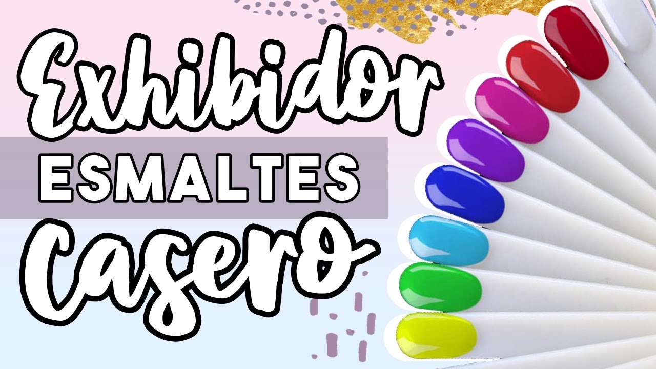 ¡3 TIPOS X MENOS DE $1! · EXHIBIDOR DE UÑAS CASERO 💅🏼
