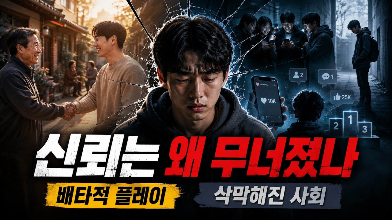 왜 이렇게 불안할까? 신뢰가 무너진 사회