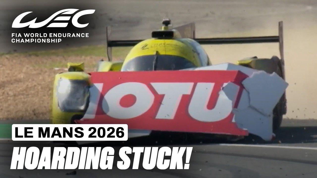 Smashing Through the Advertising Hoarding! | 24 Hours of Le Mans 2026 | FIA WEC