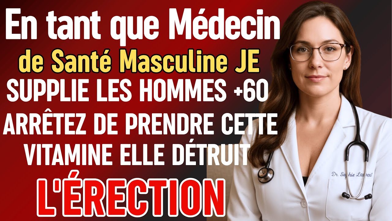 Les 4 PIRES Vitamines Qui DÉTRUISENT Votre Érection Après 60 Ans | Dr Sophie Laurent
