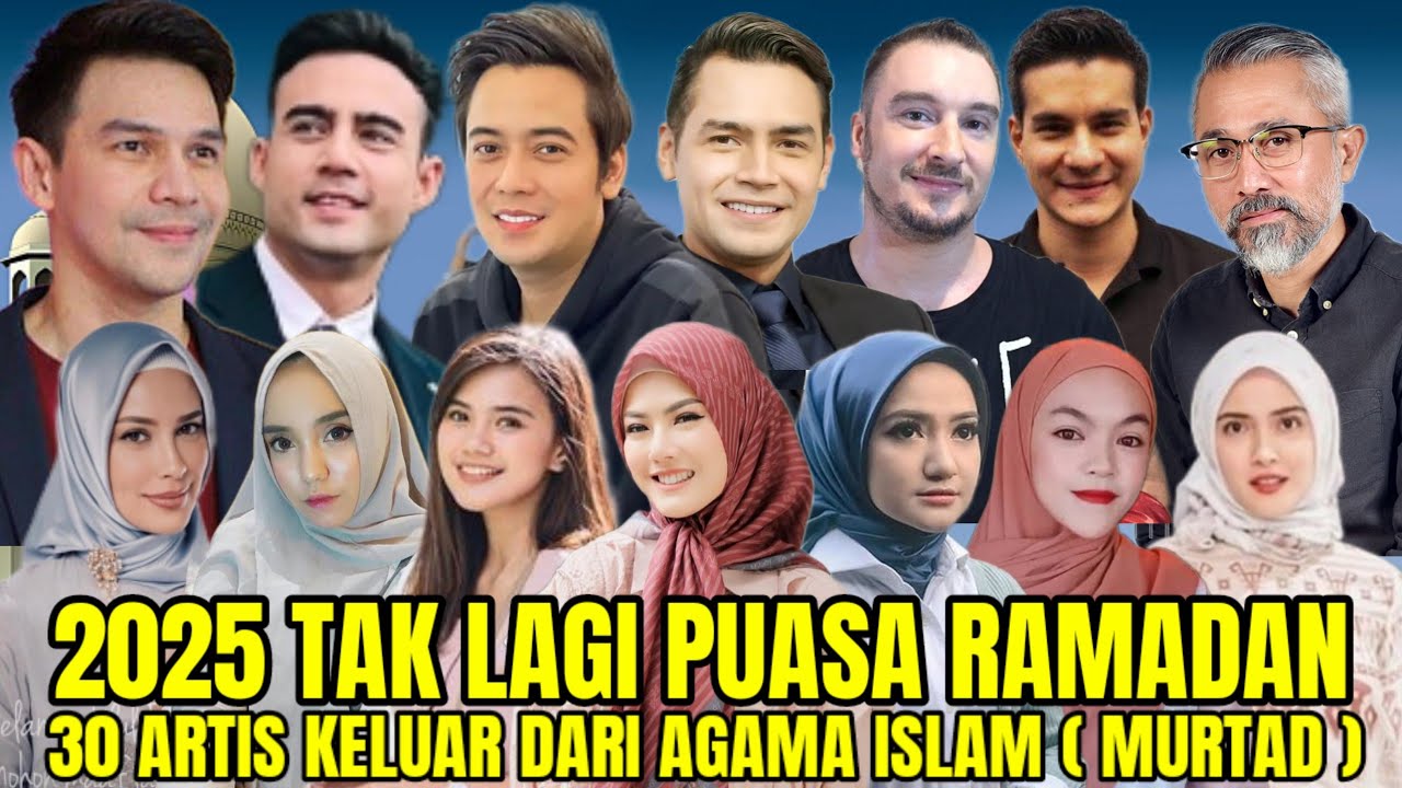 TAK LAGI PUASA RAMADHAN !! INILAH 30 ARTIS INDONESIA YANG TELAH  MEMUTUSKAN PINDAH AGAMA ( MURTAD )