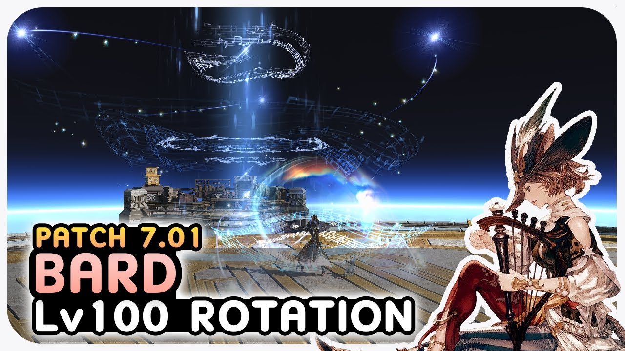 BARD Level 100 Standard Rotation 'for new bards' Showcase | 2 Mins | Dawntrail Patch 7.01