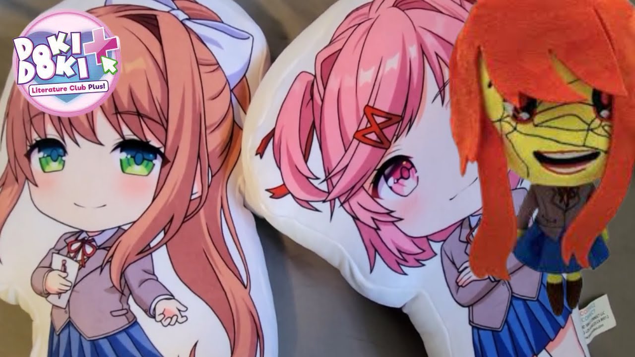 Doki Doki literature club plus merch haul!!! Unboxing DDLC plush and collectables