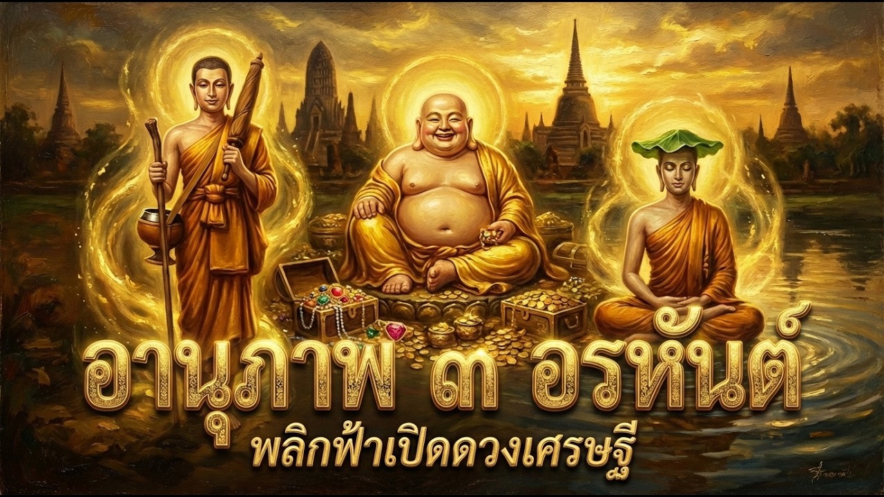 ประกาศิตพระอรหันต์ เปิดทางรวย รับโชคลาภเงินทองไหลมาไม่ขาดสาย