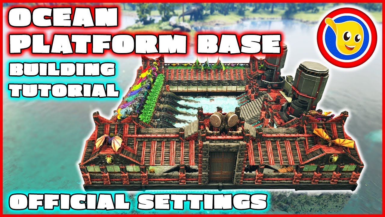 Ark: How To Build An Ocean Platform Base | Building Tutorial | Official Settings