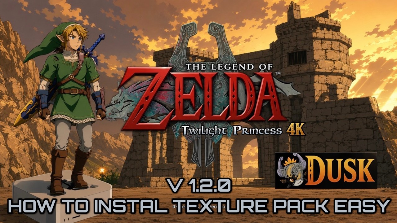 Dusk/Dusklight - v1.2.0 Update - Twilight Princess PC Port  HOW TO INSTALL TEXTURE PACK EASY