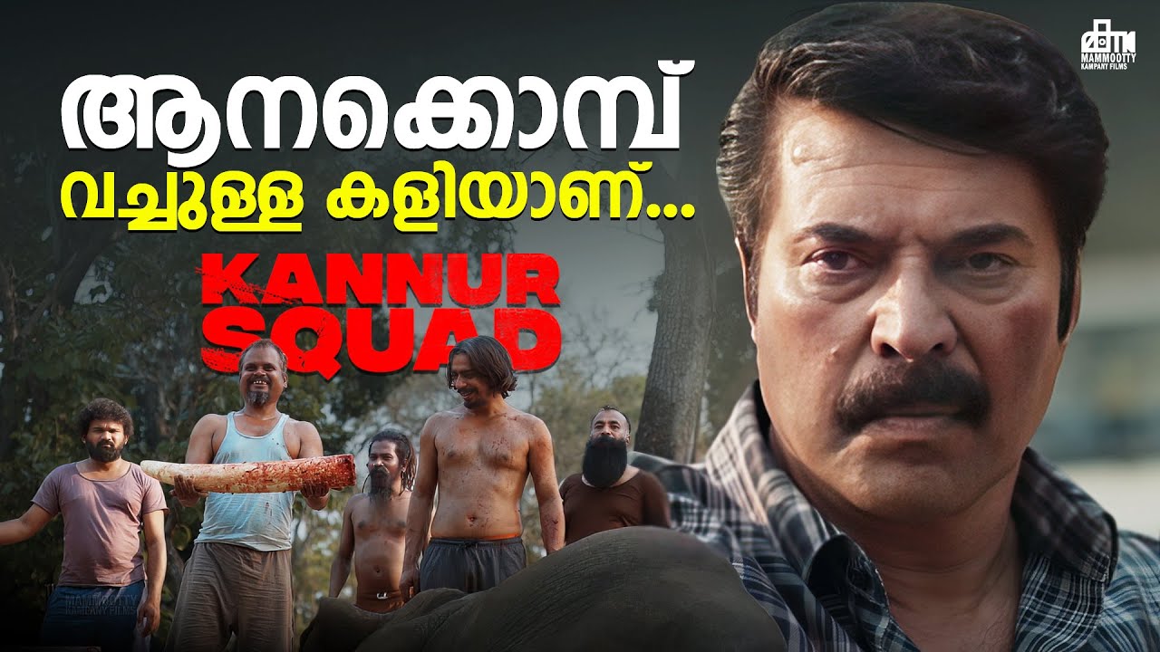 ആനക്കൊമ്പ് വച്ചുള്ള കളിയാണ്...  | Kannur Squad Movie Scene | Mammootty