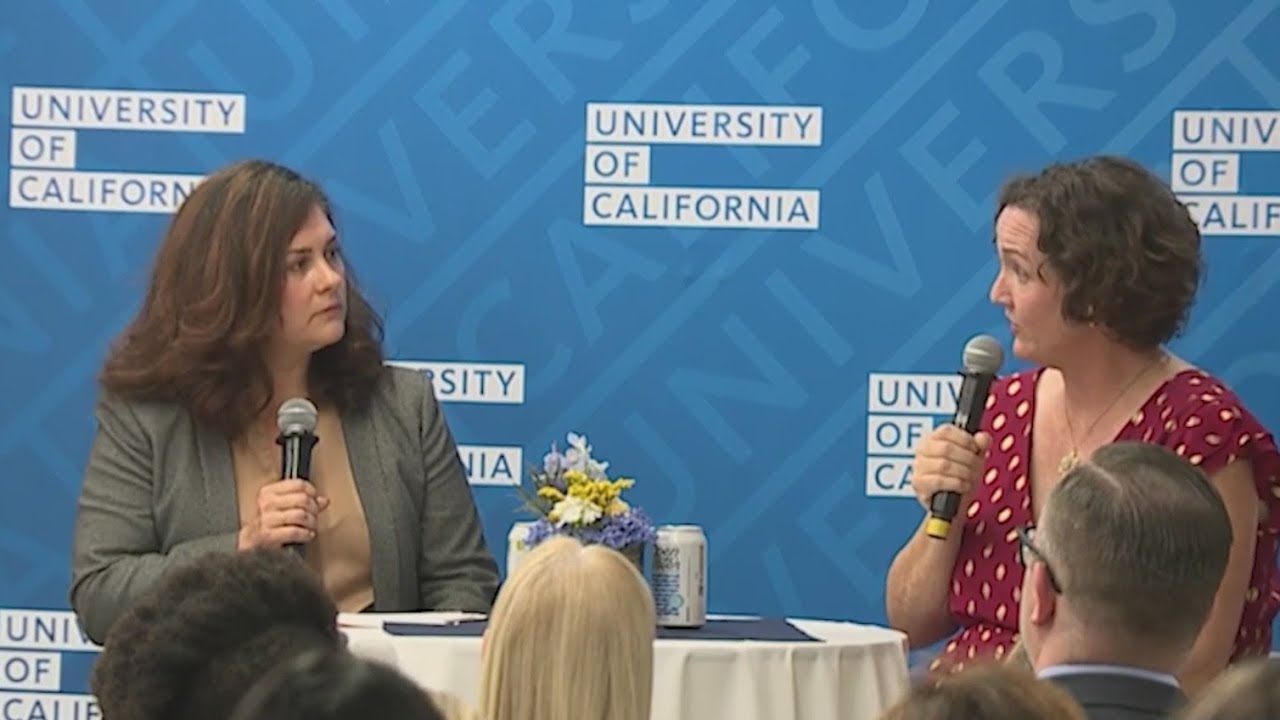 Katie Porter speaks at first in-person event since controversial videos surfaced