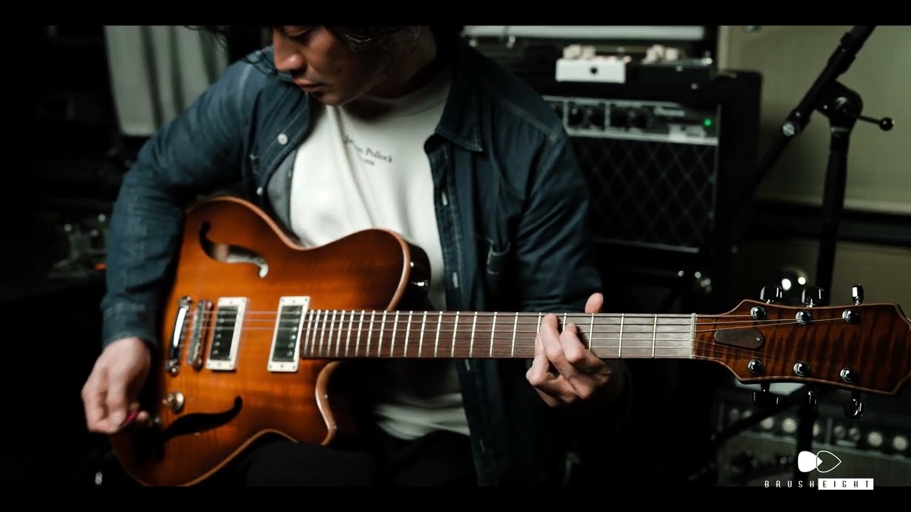 【Brush eight】Nishgaki Guitars Arcus Semihollow Sunburst