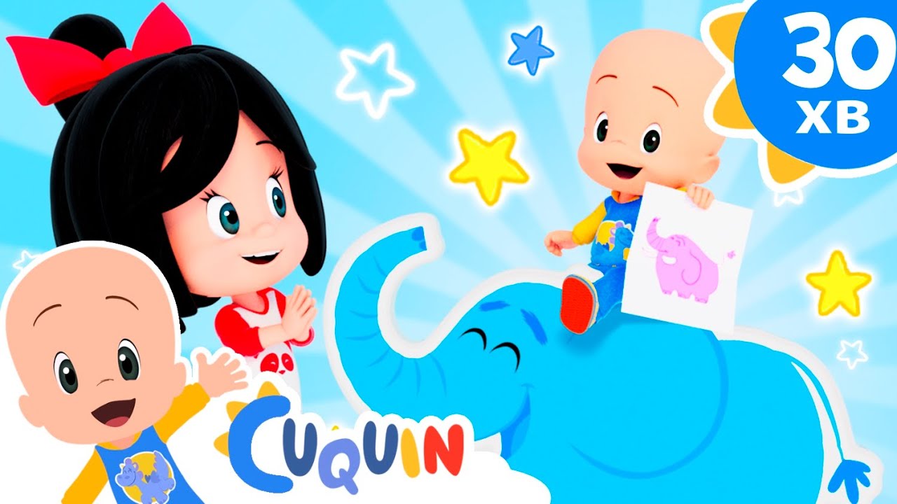 Клео та Кукiн 🐘 Слоненятко на гойдалці 🐘 Збірник дитячих пісень | Cleo & Cuquin