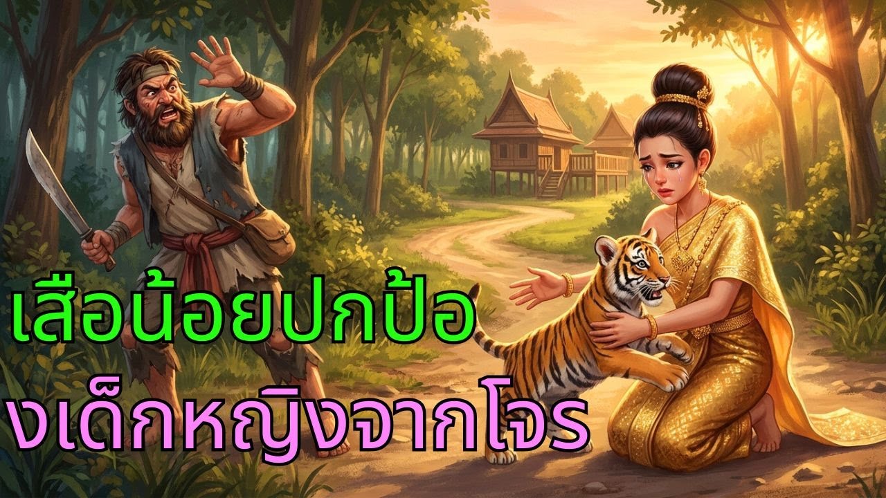 ลูกเสือผู้พิทักษ์หญิงสาวจากอันตราย| นิทาน, นิทานพื้นบ้าน, ตำนาน, เรื่องเล่า, เรื่องราวเก่าๆ I