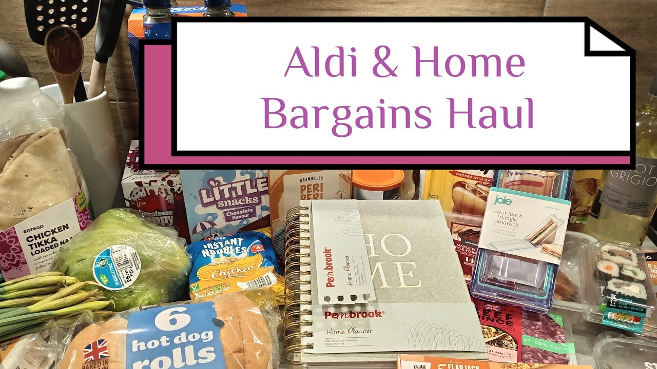 Aldi & Home Bargains Haul #foodhaulaldi #groceryhaul #food #meals #budget #week 🛒❤️ #WHATispent 2026