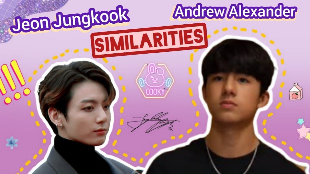 Andrew Alexander and Jungkook (BTS) similarities || [LA] BTS Look alikes