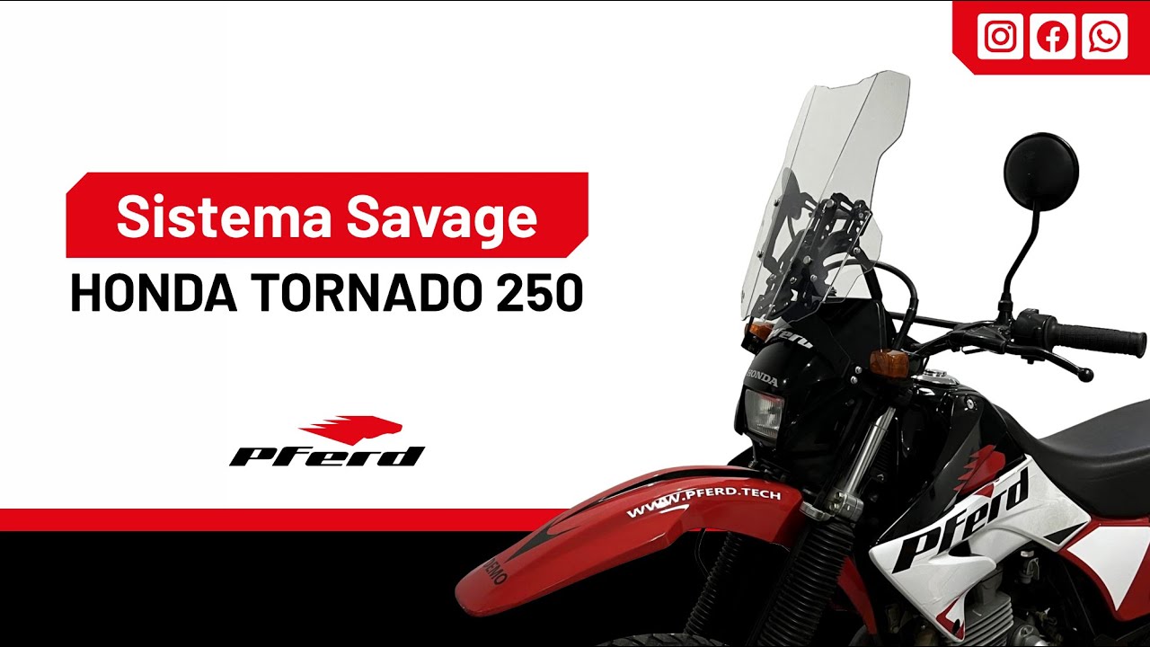 INSTALACION SISTEMA PARABRISAS SAVAGE® HONDA TORNADO 250 PFERD®