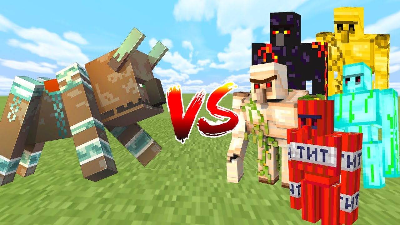 RAVAGER vs ALL GOLEM in Minecraft Mob Battle