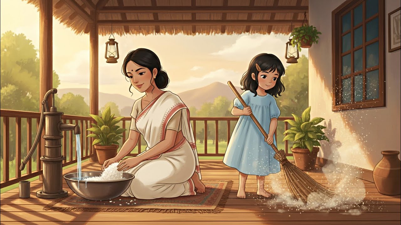 Ghibli-Style Village Life | Tranquil Desi Days from Dawn to Dusk