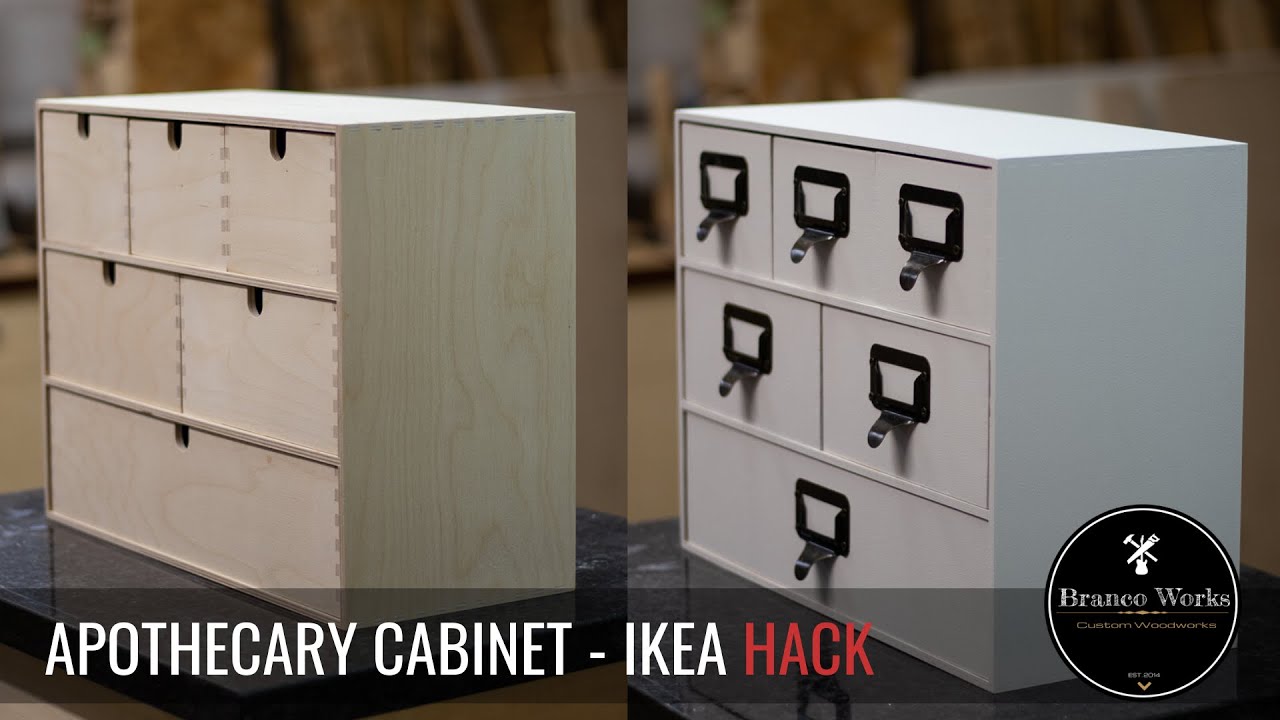 Apothecary Style Cabinet - Simple IKEA Hack!