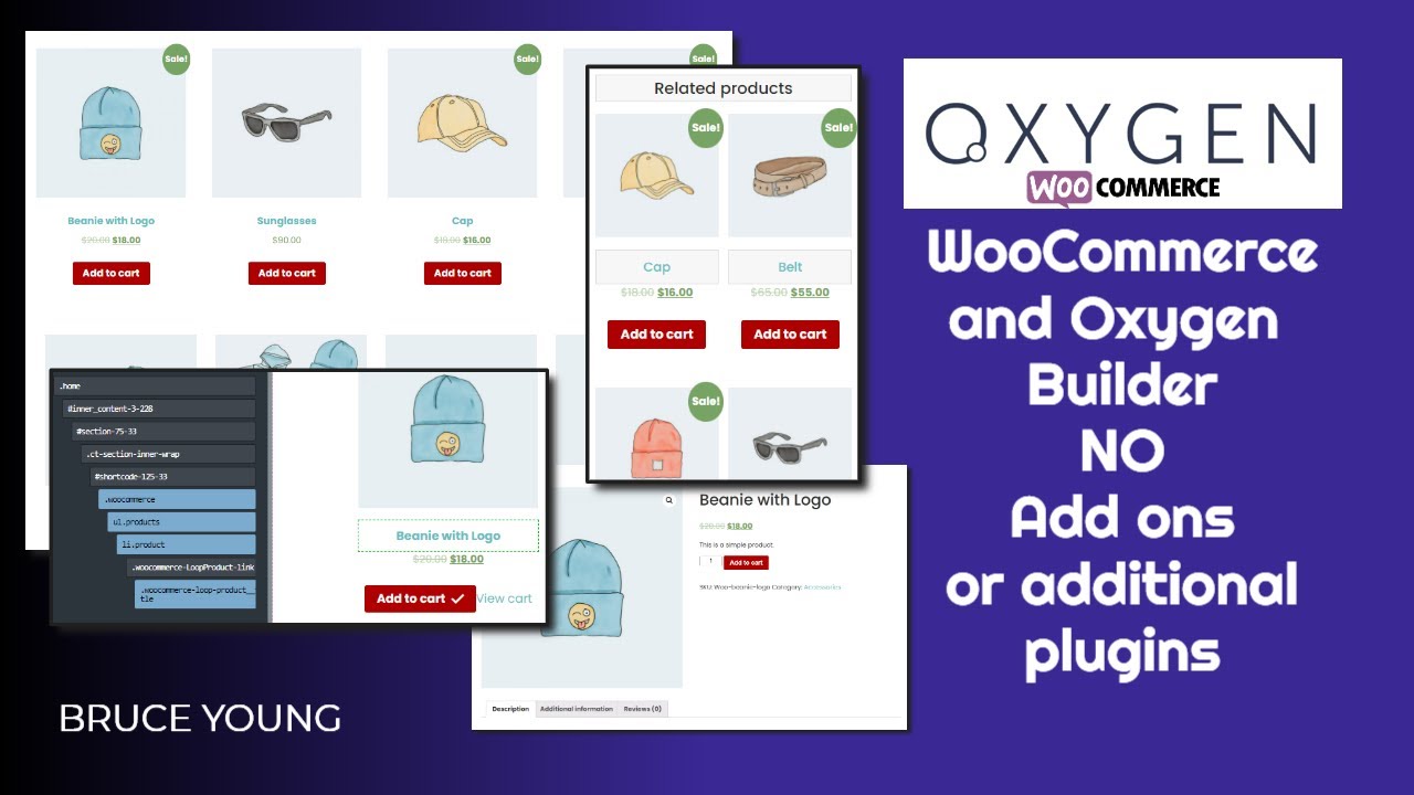 How to set up WooCommerce when using Oxygen Builder - No add ons