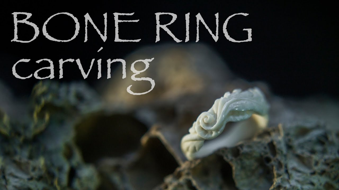 BONE RING carving