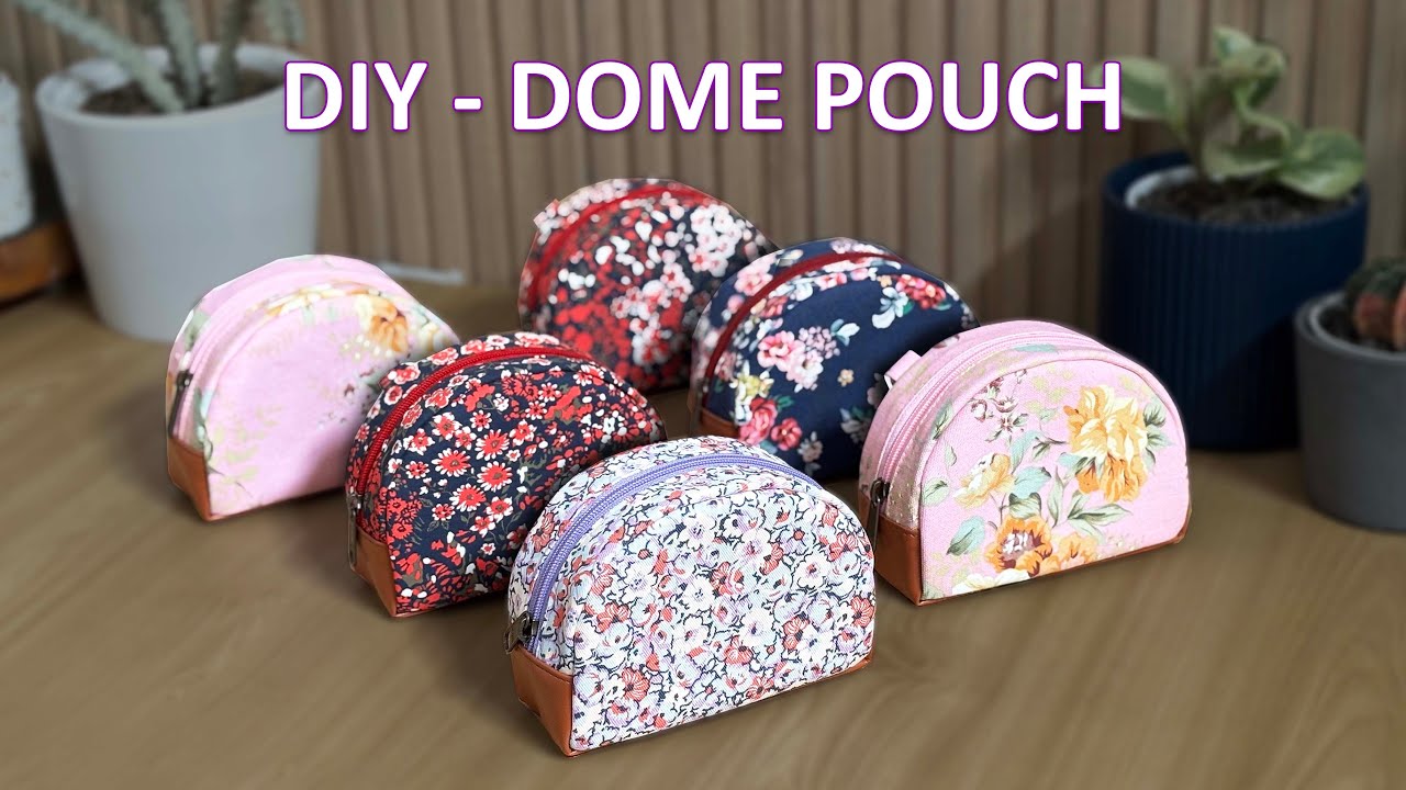 DIY - Dome Pouch for gift - Free Pattern and Tutorial by Miko Craft