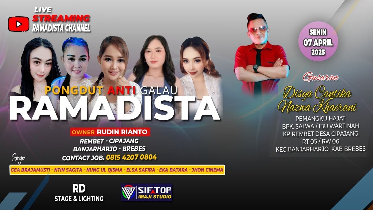 🔴LIVE RAMADISTA Anti Galau | Rembet Kertasari Banjarharjo Brebes | 7 April 2025