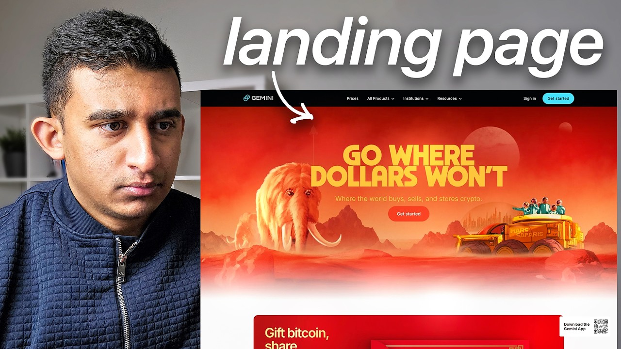 Watch me build a $1M landing page in 20 minutes