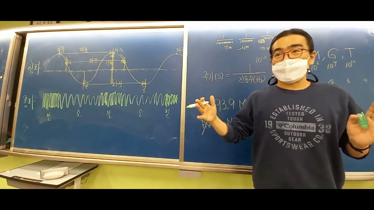 중1과학 종파에서의 진폭 파장은
