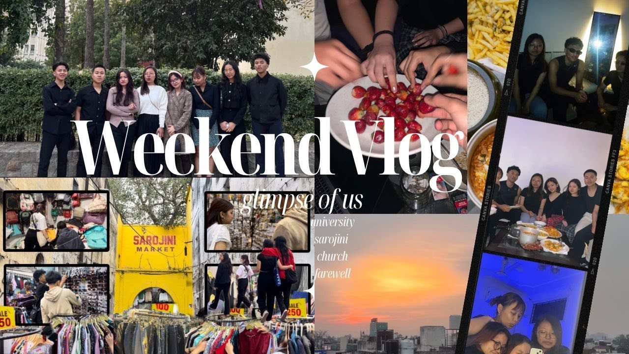 Weekend Vlog |Mizo |Amity university| Sarojini market ah kan kal, etc.