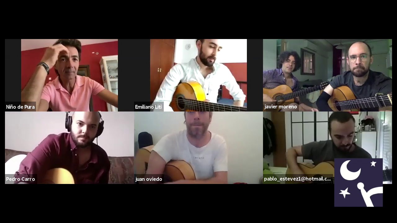 Clase online de técnica de Guitarra Flamenca III con Niño de Pura en la Fundación Cristina Heeren
