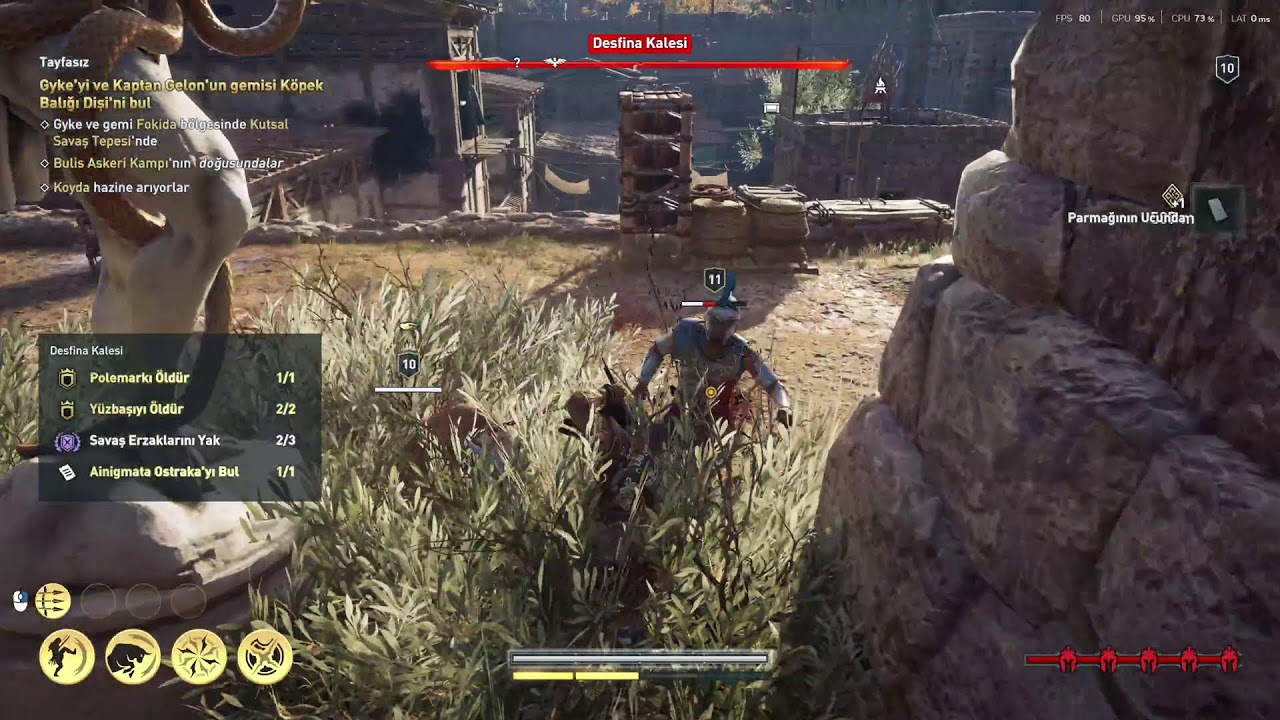 Assassin's Creed Odyssey Low Level Fort Combat
