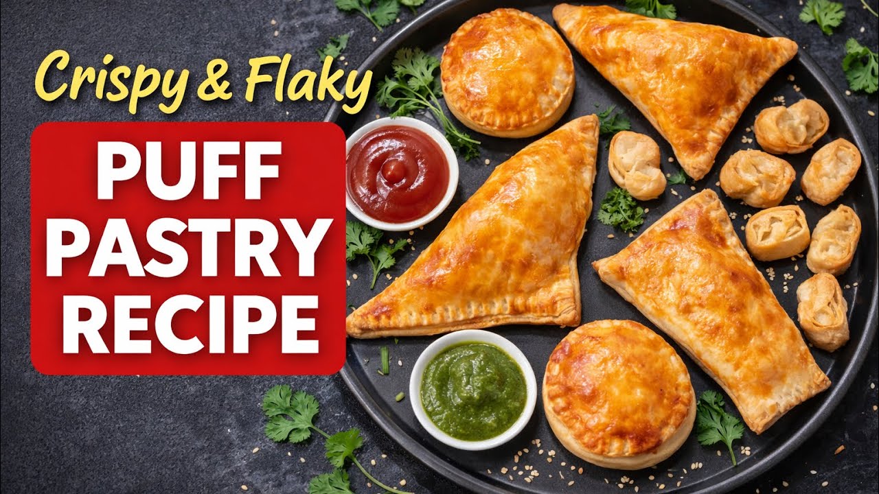 Crispy & Flaky Puff Pastry with buttery layers | Bakery Style Puff Pastry at Home | iftaar special 🌙