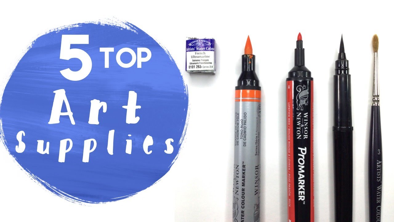 My Top 5 Art materials //  Best Art supplies 2021